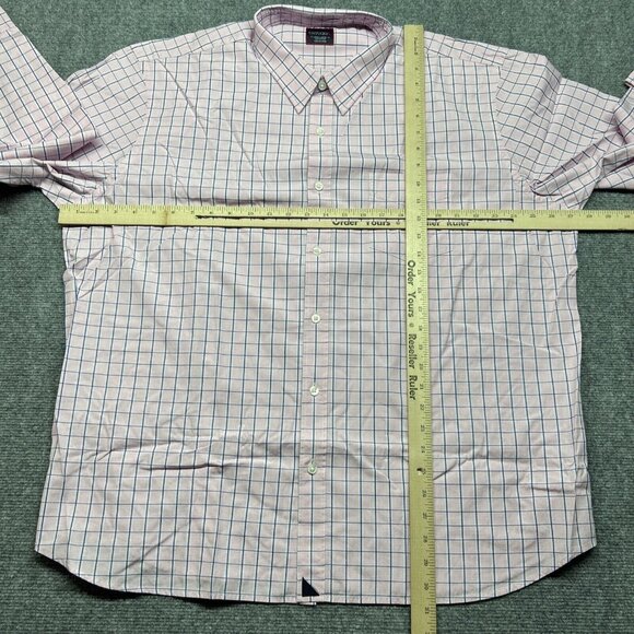 UNTUCKit Montiano Shirt Mens 3XL Regular Pink Plaid Long Sleeve Button Up New - Picture 6 of 11